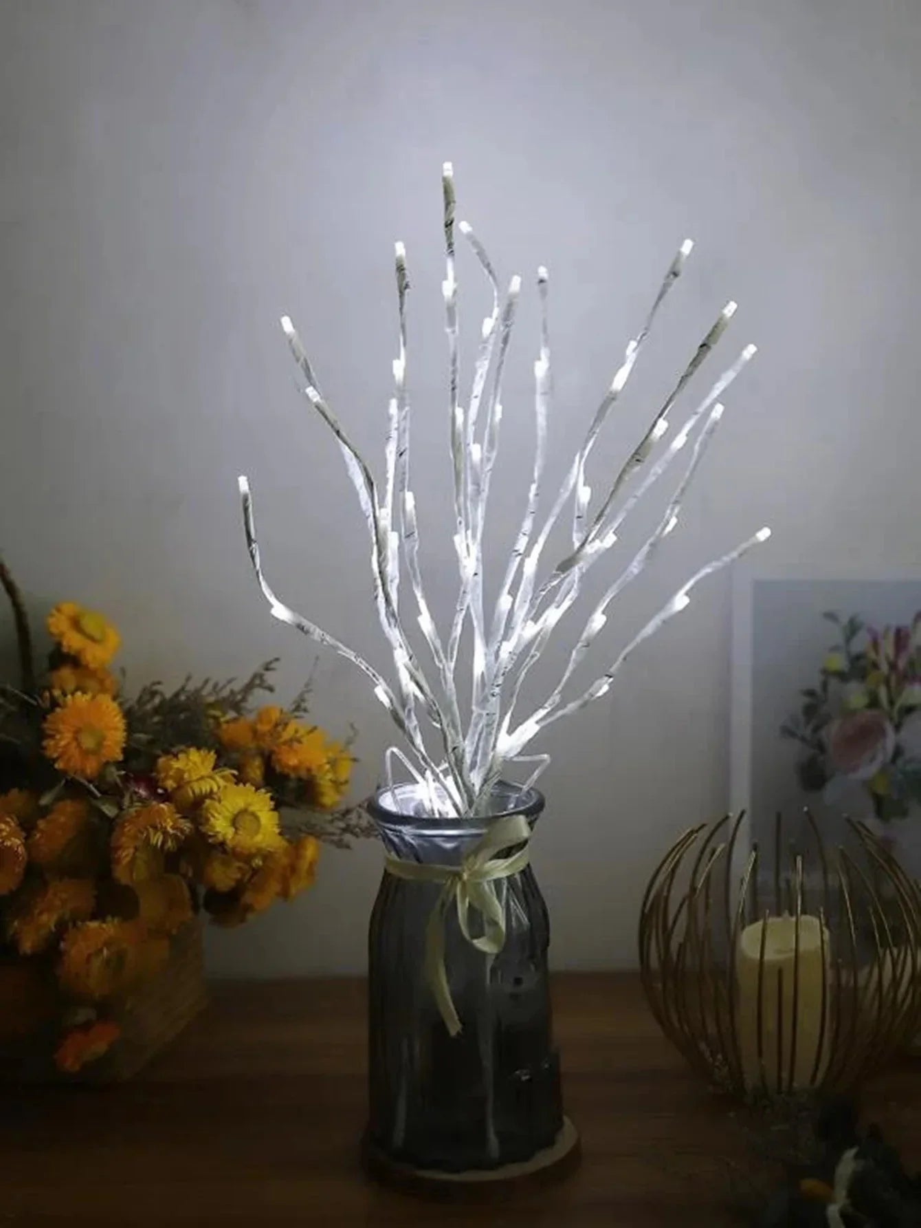 Birch Branch LED Festive Battery Operated Twig Outdoor Christmas Lights