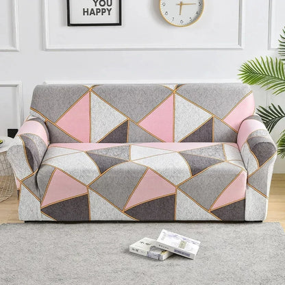 1pc Flower Printed Elastic Sofa Cover Antidirty Spandex Sofa Cover Furniture Protector for Bedroom Office Living Room Home Decor